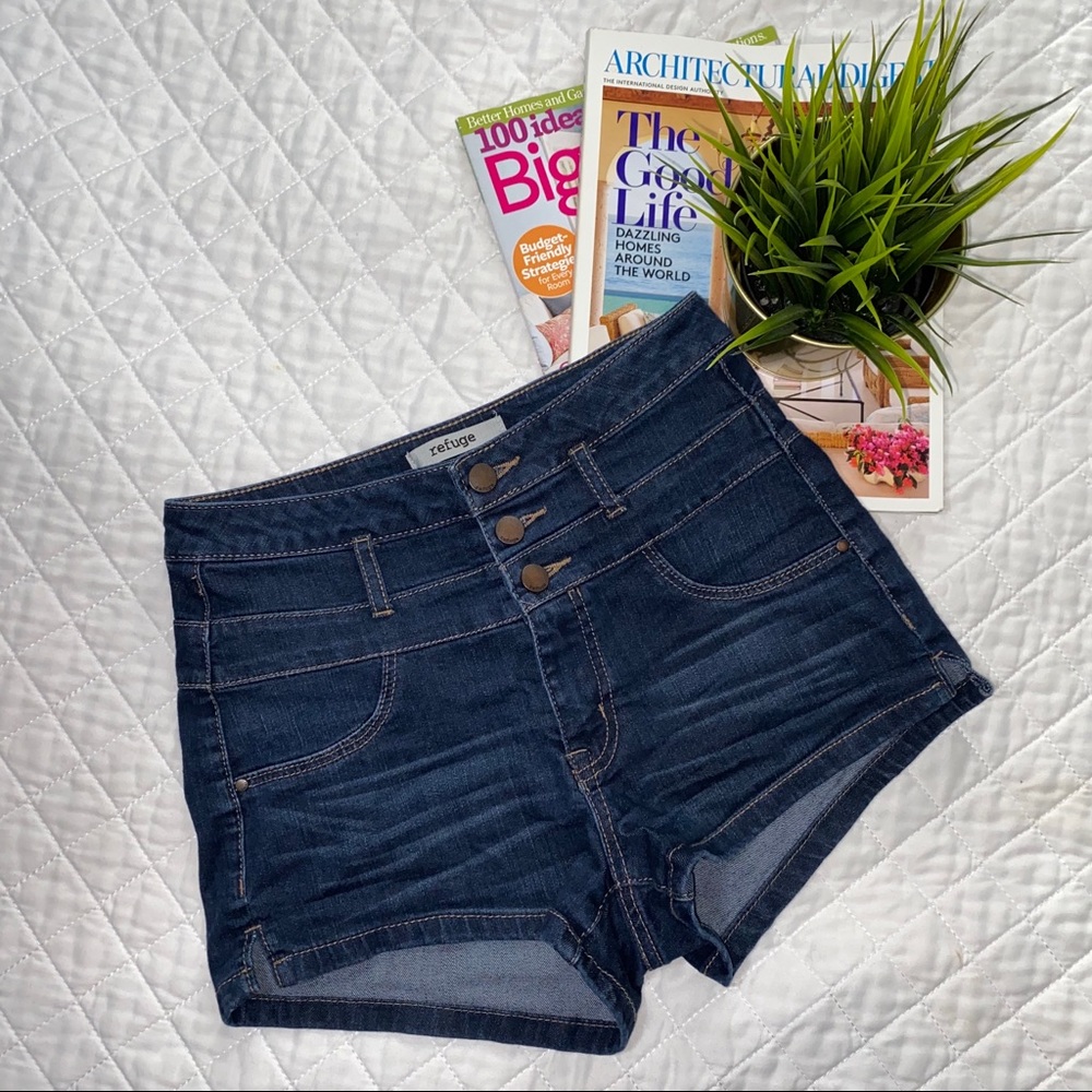 🌸3/$12🌸 Refuge Dark-wash Denim Shorts
